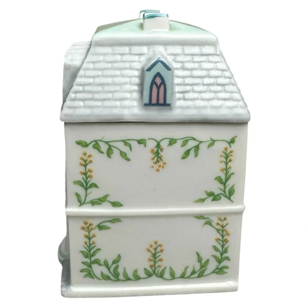 Vintage Mustard The Lenox Spice Village FinePorcelain House Jar 1989 Replacement